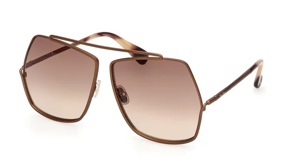 De nieuwe 'Elsa' zonnebril van Max Mara in het bruin. 