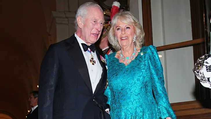 Charles en Camilla bij het staatsbanket in Italië