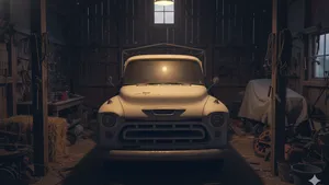 Man koopt oude Chevy-pickup uit 1957 en ontdekt iets onder de motorkap dat niemand had verwacht