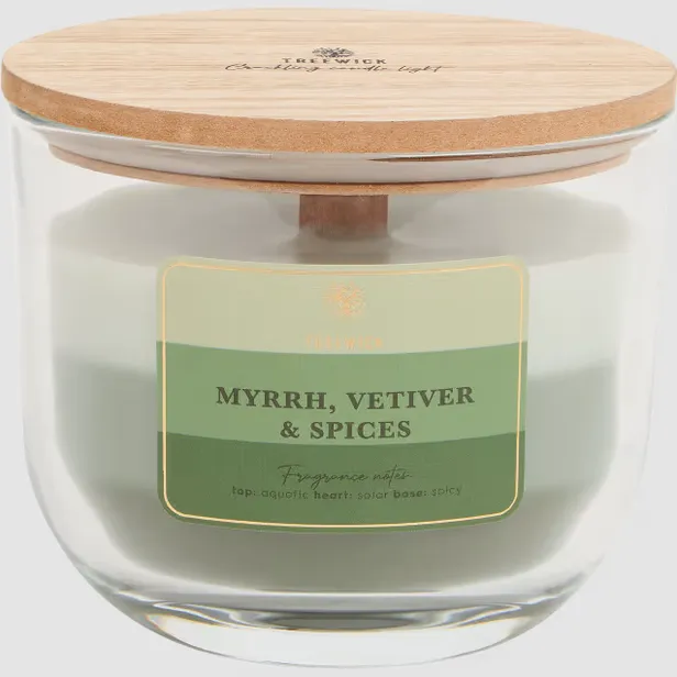 Treewick geurkaars - Myrrh, Vetiver & Spices - €3,99