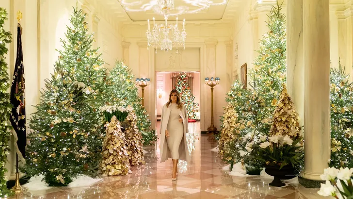 Melania Trump: witte kerst in het Witte huis