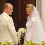 Prince Albert II of Monaco weds Charlene Wittstock in a religious ceremony at the Palace in MONACO