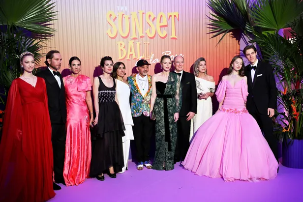 Caroline, Charlene en Albert van Monaco