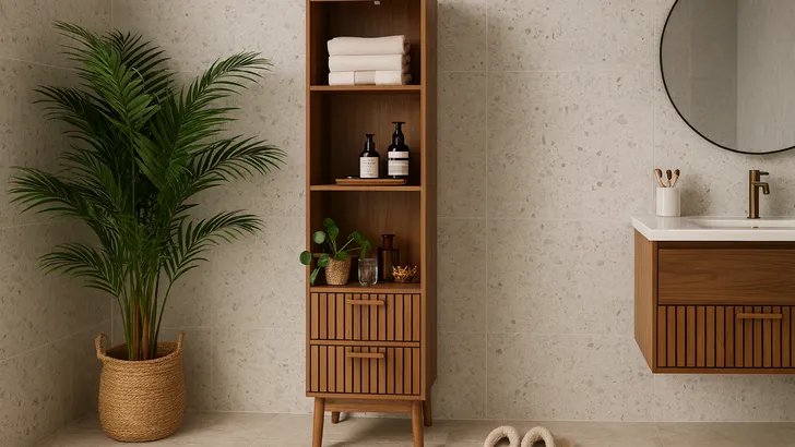 Lijkt peperduur, is het niet: deze kast van Action tovert je badkamer direct om tot hotel-chic