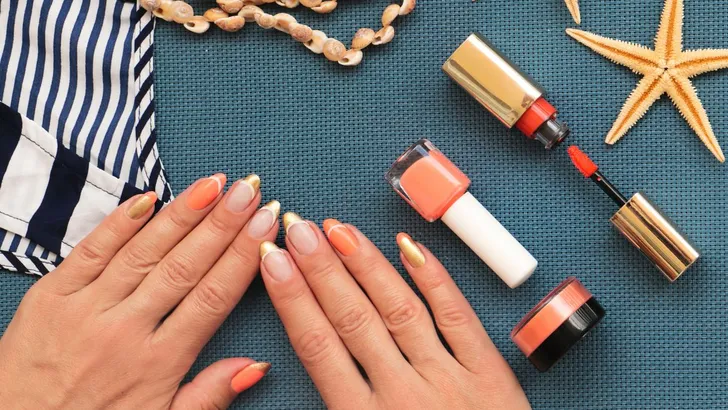 sunset nails