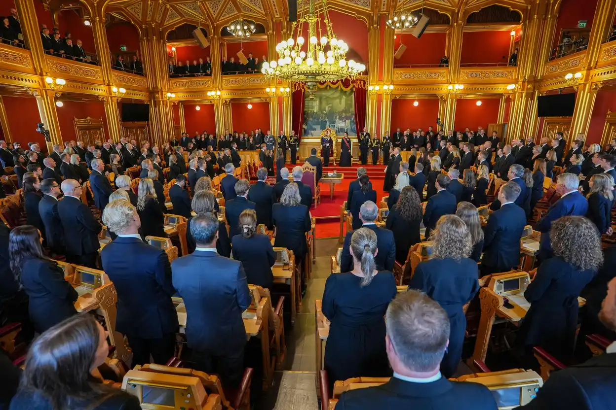 Overzichtsfoto van de Storting bij de eedaflegging van koning Haakon, september 2026.