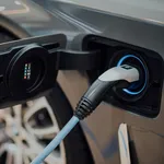 Een elektrische auto. Europa is bang dat de Chinese modellen de markt te veel gaan veroveren