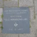 De gedenksteen voor Arie Kranenburg in Utrecht.