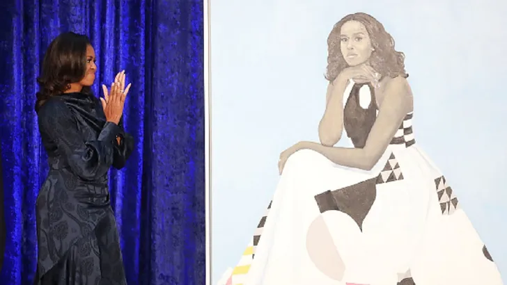 Dit portret van Michelle Obama maakte heel wat los