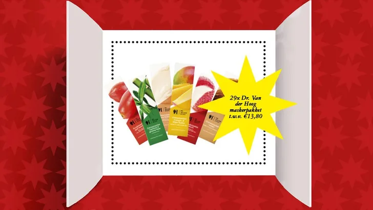 Grazia's adventskalender: 29x Dr. Van der Hoog maskerpakket t.w.v. €13,80