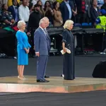 HRH Prince Charles and Camilla during the Opening Ceremony of the 2022 Commonwealth Games at Alexander Stadium, Birming