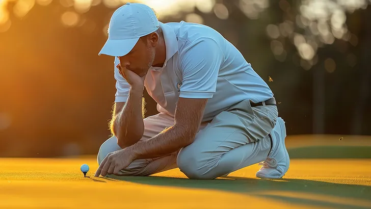 Aargh... double bogey van de fairway