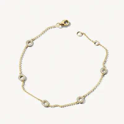 Armband 2200YZI - 14k Geelgoud met zirkonia