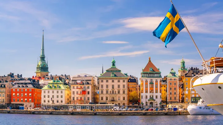 Stockholm old town city skyline, cityscape of Sweden