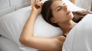 slapende vrouw