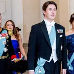 Queen Margrethe of Denmark, Prince Christian, Crown Prince Frederik and Crown Princess Mary arrive to attend Prince Christian of Denmark’s 18th birthday with a Gala Dinner at Christiansborg Palace