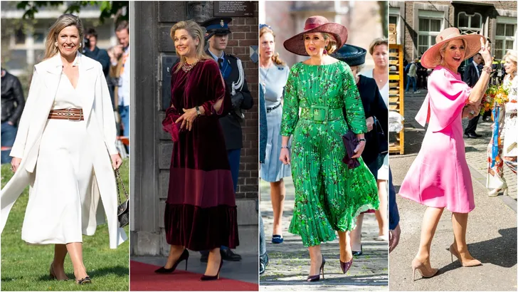 Genieten: Máxima's looks van april