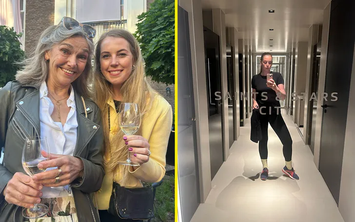 Emma en Marique op een event en Emma bij Saints & Stars - grazia's diary