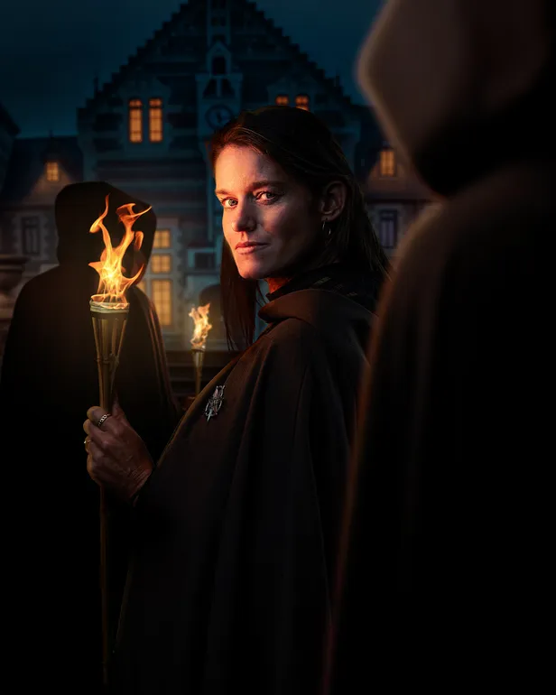 Persfoto van Lidewij Welten in De Verraders 