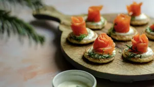 Blini's met zalm