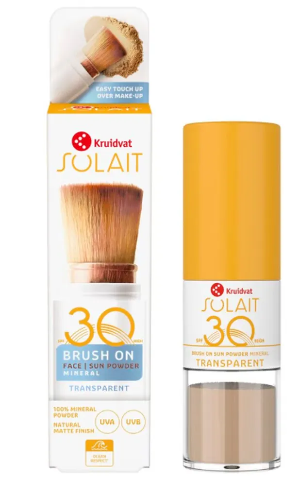 Kruidvat Solait SPF30 Brush on Face Transparant Sun Powder - €10,49