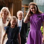 Kate Middleton with daughter Charlotte at Wimbledon