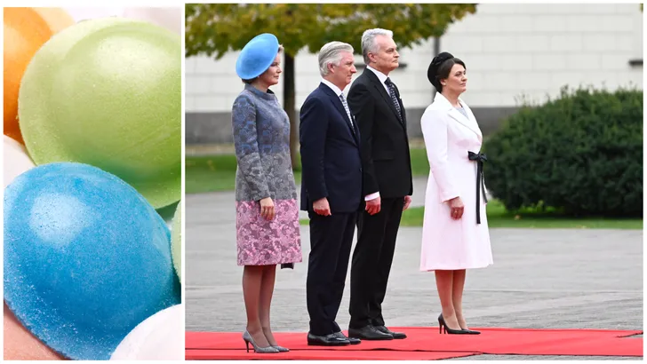 LOL: koningin Mathilde draagt snoephoedje