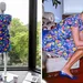Tweeluik foto's van prinses Diana.