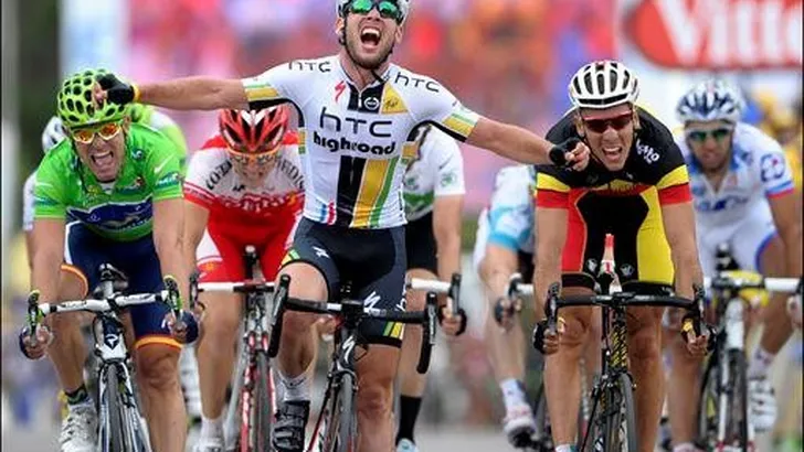 TOUR: Cavendish vloert Gilbert in lastige finale