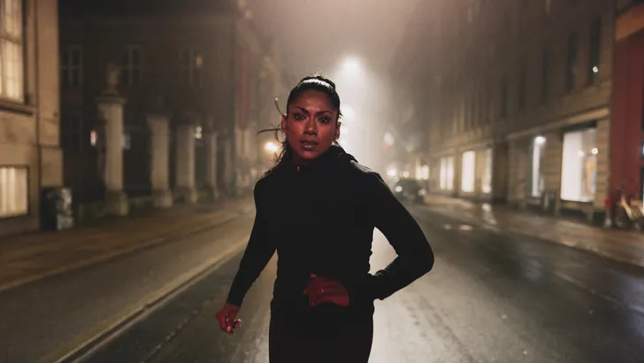 Vrouw aan het hardlopen