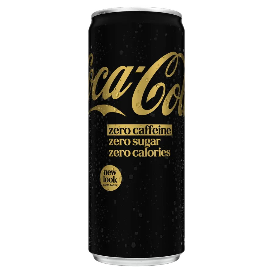 Coca-Cola Zero Caffeine Zero Sugar heeft een stijlvolle nieuwe look 