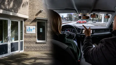 Leerling krijgt rijles naast een CBR-examenlocatie