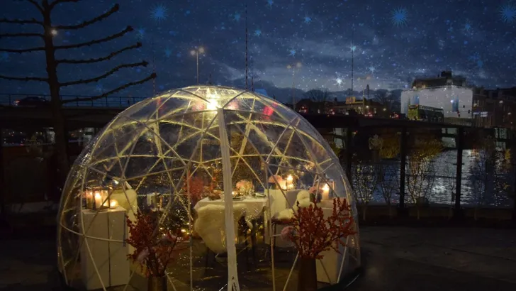 Een magische avond in de Winter Domes van het Amstel Hotel