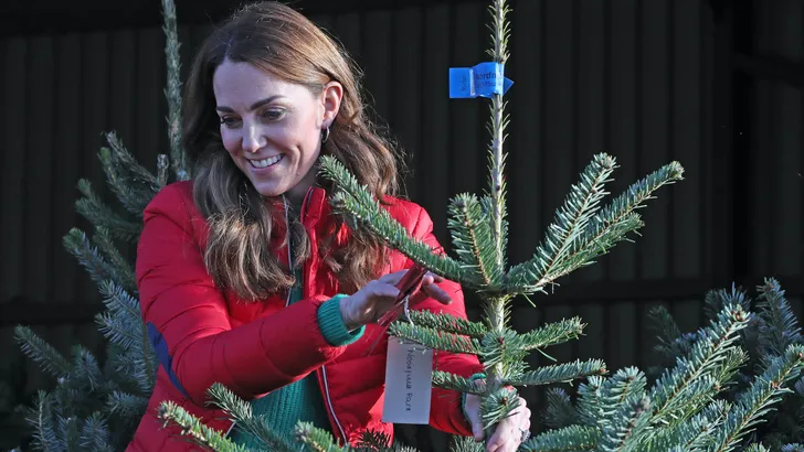 The Duchess of Cambridge joins Family Action at a Christmas Tree Farm