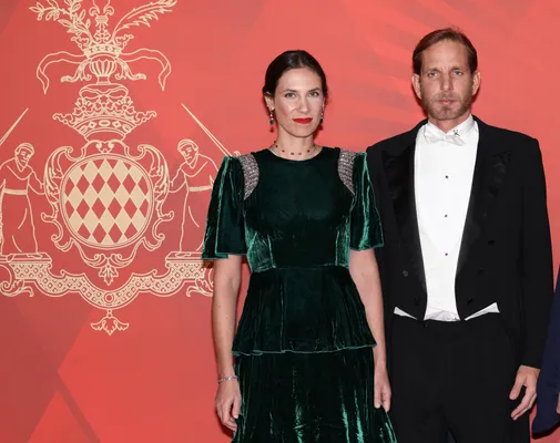 Tatiana Santo Domingo en Andrea Casiraghi bij de Nationale Feestdag van Monaco, november 2024.
