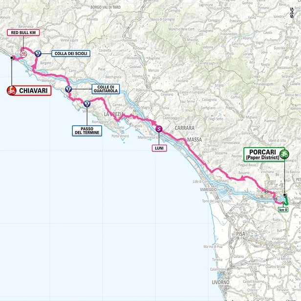 Map Giro 2026 etappe 11.