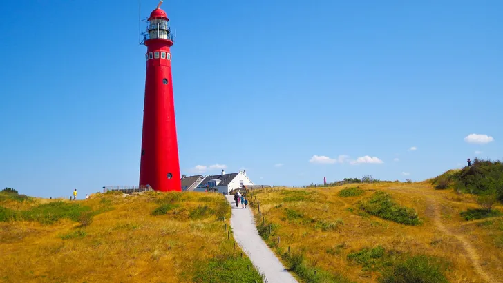 View of the North Tower - lighthouse in Schiermonnikoog islands