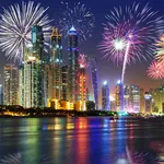 New Year fireworks display in Dubai