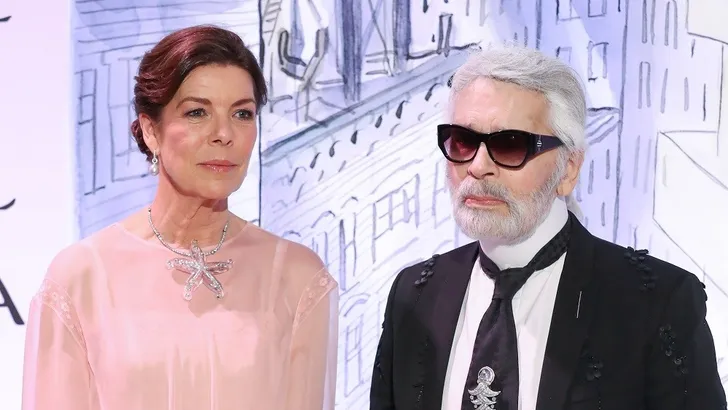 Prinses Caroline in rouw om Karl Lagerfeld