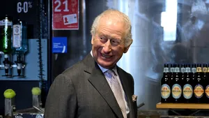 Koning Charles in de Tower Brewery in Burton-Upon-Trent