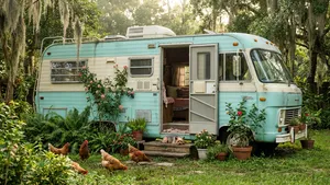 Deze 81-jarige vrouw woont in een kleine camper op de oprit van haar dochter en wil nooit meer weg
