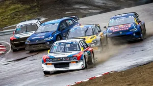 Elektrisch rallycross terug naar brandstofmotoren na enorme accubrand