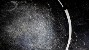 Keramische kookplaat met krassen