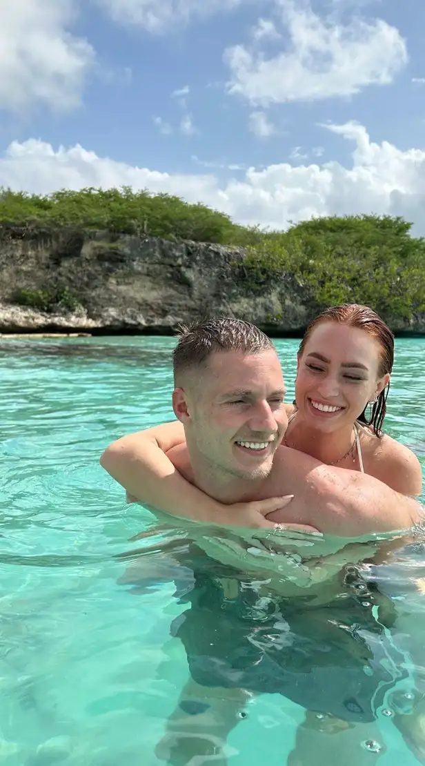 Shanna en Koen tijdens een vakantie samen 