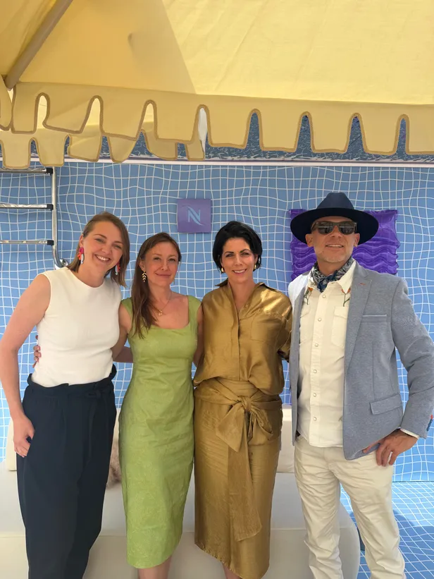 V.l.n.r: Florence Moorman, Rebecca Tickell, Annelies Pijper, Josh Tickell