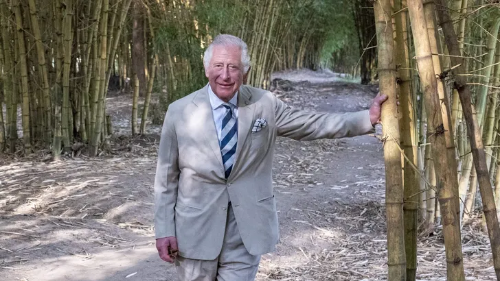 The Prince of Wales visited the ARCOS agroforestry site in Kigali Rwanda . Pool Picture: Arthur Edwards.The Sun