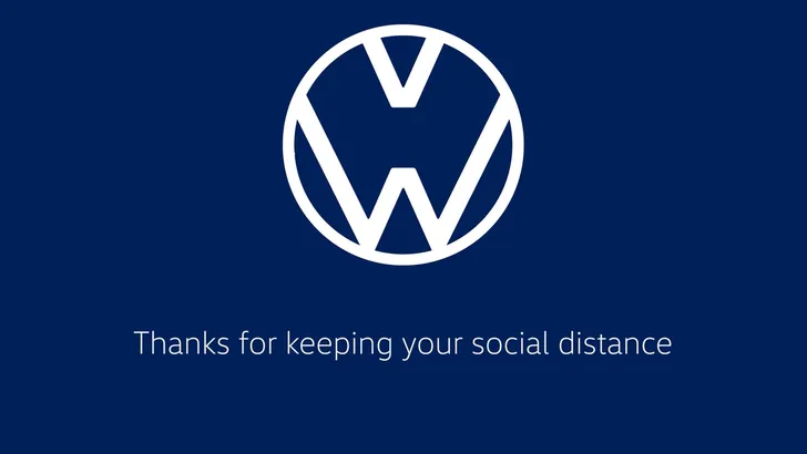 Volkswagen doet ook aan social distancing
