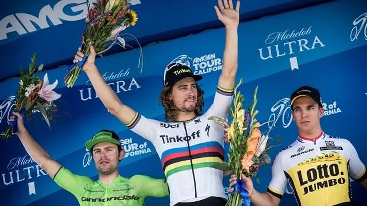 Sagan klopt Wippert in Californië