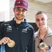 remco evenepoel bij de formule 1 met esteban ocon