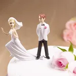 Escaping Bride on wedding cake.